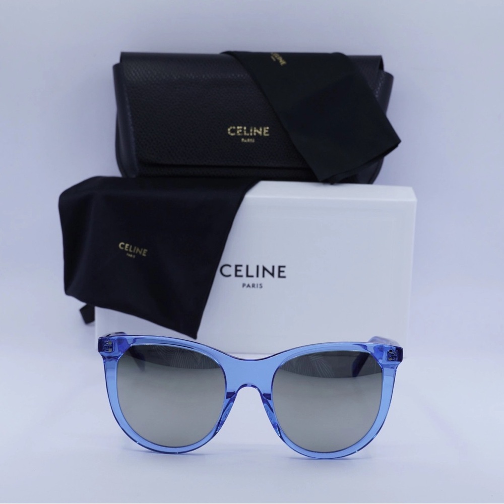 ❌SOLD❌⭐️NEW⭐️CELINE BLUE OPAL AND SMOKED MIRROR SUNGLASSES